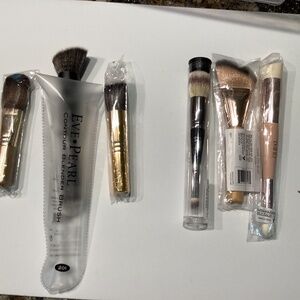 Set of six cosmetic brushes, various makers
